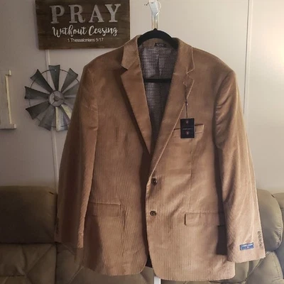 Saddlebred Corduroy Blazer in Brown Size 42 R Nwt - Image 1 of 4