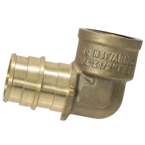 25 Stück passend 3/4" Pex A x 1/2" Innengewinde Winkel, Erweiterung FNPT Winkel, bleifrei - Bild 1 von 6