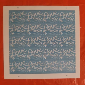 2017 Love Skywriting Wedding Sheet of 20 Forever Stamps Scott 5155 - Picture 1 of 9