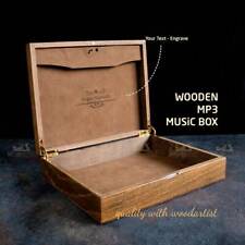 Custom Music Box MP3, Personalized Wooden Music Box, Custom Music Memory Box