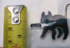 Cute Black Cat With Knife Enamel Metal Pin Badge Brooch Kitty Kitten Feline Cat