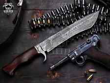 Damascus Steel Fixed Blade Hunting Bowie Knife Handmade Damascus Knife