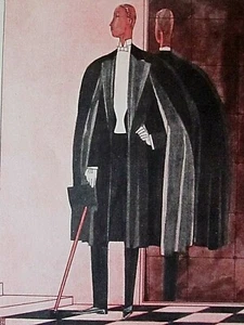 Bénito Edouardo Garcia L'HOMME DU SOIR 1922 EO. Gazette Bon Ton Manteau Kriegck - Picture 1 of 5