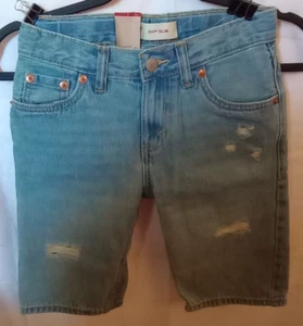 Levi's NWT Youth Denim Shorts Size 8 Regular Waist 24 - Picture 1 of 15