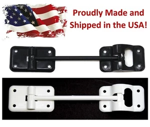 6 "T-Style Door Catch Latch Holder RV Camper Trailer Cargo 2 Pack blanco o negro - Imagen 1 de 25