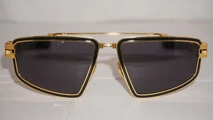 BALMAIN New Sunglasses TITAN Gold Black Grey BPS-139A-59 59 18 130 - Picture 1 of 9