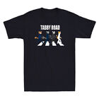 Tabby Road Cats lustige Katze Kätzchen Haustier Tierliebhaber Geschenke inspiriert Herren T-Shirt