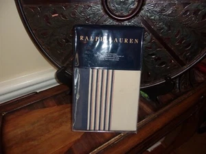 NIP Ralph Lauren Saranac Peak Stripe Tan Multi King Pillowcases - Picture 1 of 3