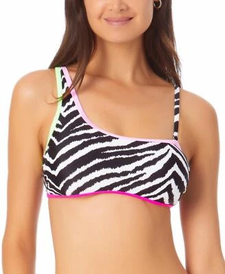 California Waves 281027 Juniors' Printed Asymmetric Bikini Top, Swimsuit Size L - Image 1 of 4