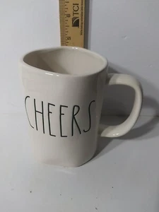 Rae Dunn Cheers Mug Black Letters Coffee Tea Mug..Ships Fast - Picture 1 of 3