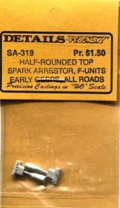 Details West 319 x HO Half Round Top Spark Arrestor - Picture 1 of 1