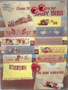 American School of Needlework ~ Diseños de punto de cruz para baberos de bebé #3511 - Imagen 1 de 2