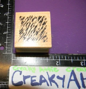 SQUARE ETCHED BACKGROUND ART DECAL RUBBER STAMP CLUB SCRAP CREAKYATTIC - Picture 1 of 2