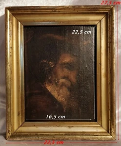 "Le Juif Errant" ou Portrait d'un Mousquetaire Huile Sur Bois Encadrée. - Imagen 1 de 8