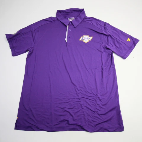 Los Angeles Kings Fanatics NHL Pro Authentics Polo Men's Purple New Cover