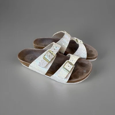 Birkenstock Sydney Birko-Flor Sandalias Veganas Dos Correas Serpiente UE Talla 37 | EE. UU. 6 Foto 1 de 4