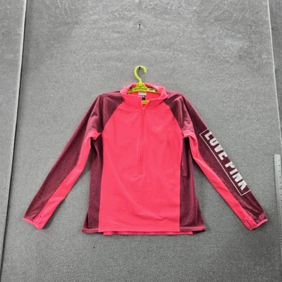 Victoria's Secret ROSA Mujer Sudadera L Colorblock LOVE Ultimate LEER Foto 1 de 4