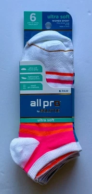 ALL PRO by GOLDTOE Mujer No Show Ultra Suave Mujer 6 Pares Calcetines Talla 4-10 Foto 1 de 4