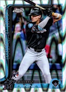 Tarjeta de novato Griffin Conine RC 2025 Topps cromada #86 RayWave refractor Marlins - Imagen 1 de 2