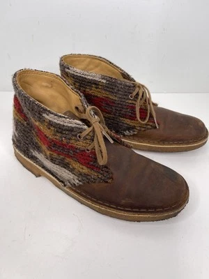 Clarks Originals Bota Desierto Marrón Mujer Cuero Woolrich Decoración India 6.5 Foto 1 de 4