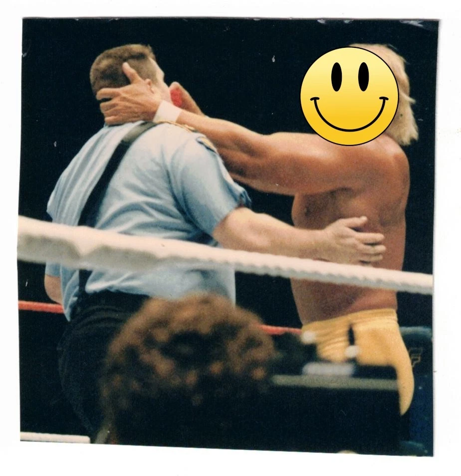 ORIGINAL Candid Photo of Hulk Hogan Big Boss Man! Madison Square Garden 11/26/88 - Image 1 of 1