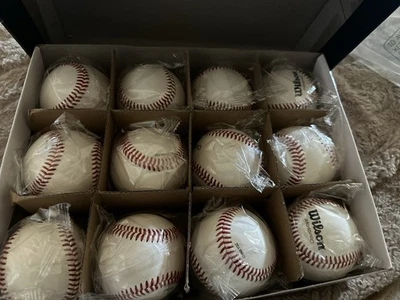 Pelotas de béisbol Wilson A1010 Pro Series SST 1 docena caja abierta, la caja está dañada Foto 1 de 4
