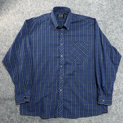 Vintage Peak Performance Mens Blue Multicoloured Long Sleeve Check Shirt XL B1 - Image 1 of 4