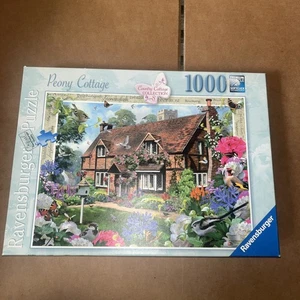 Ravensburger 1000 Teile Puzzle - Pfingstrose Cottage ungeprüft SIEHE BIO - Bild 1 von 8