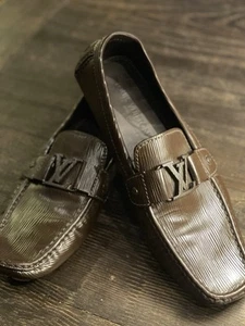 Louis Vuitton Men’s Monte Carlo Brown Leather Size 10 Loafers - Picture 1 of 14