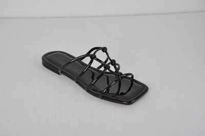 Sandalias planas elegantes con detalle de nudo para mujer US14 Foto 1 de 4