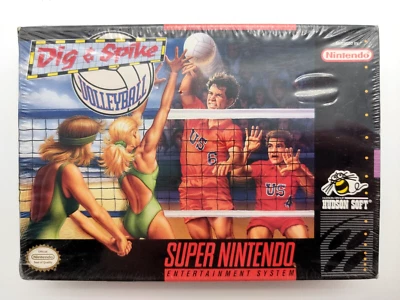 Dig and Spike Volleyball (Super Nintendo SNES, 1993) BRAND NEW Factory Sealed! - Image 1 of 4