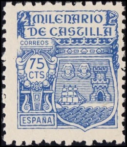 1º y 2º Centenario. ** MNH 982. 1944. 75 cts azul. MAGNIFICO. Edifil 2020: 5,5 - Imagen 1 de 1