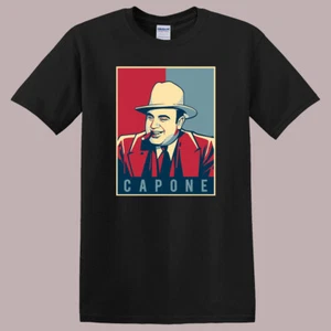 Al Capone Alcapone American Gangster Mafia Black Size S to 5XL - Picture 1 of 1