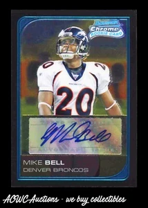 Bowman Chrome Rookie Auto #232 2006 Mike Bell - Imagen 1 de 2