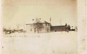 Spencer Curtiss Wheeler RPPC Unidentified House Winter 1910 unbenutzt - Bild 1 von 2