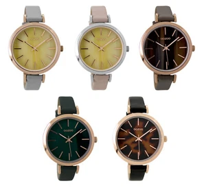 ooZoo Orologio da Donna Cinturino IN Pelle C9235 ∅40 Rosa Grigio Ambra Beauty - Picture 1 of 11