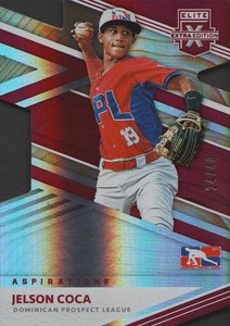 2020 Elite Extra Edition Baseball Aspirations Die Cut #183 Jelson Coca /40