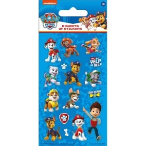 PAW PATROL STICKERS 6 SHEETS KIDS PARTY BAG TOYS - LICENSED - FAST DISPATCH - Picture 1 of 1