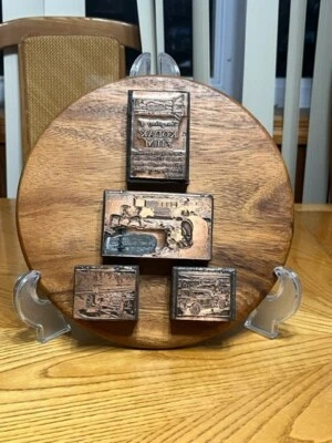 EASTMAN KODAK COMPANY PRINTING BLOCKS LETTERPRESS BRASS MOUNTED MEMORABLIA KODAK - Image 1 of 4