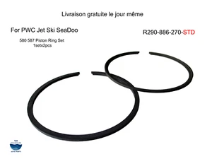 Juego de anillos de pistón R290-886-270-STD PARA PWC Jet Ski SeaDoo 580 587 STD 1 juego x 2 piezas - Imagen 1 de 11