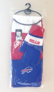 Buffalo Bills NFL Knit Scarf and Gloves Gift Set Officially Licensed - Picture 1 of 4