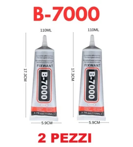 2 PEZZI-COLLA B-7OOO 110ML ADESIVA PER RIPARAZIONE FRAME LCD SAMSUNG APPLE OPPO - Foto 1 di 24