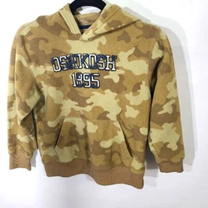 Oshkosh B'gosh Kids Boys Size 7X Hoodie Hooded Sweatshirt Camouflage Shirt Top - Picture 1 of 6