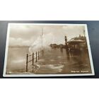 Rppc Vintage Postcard "Weymouth Uk-Rough Seas" Never Sent