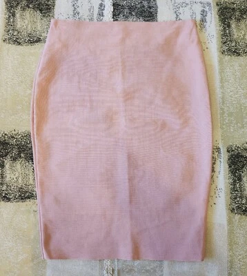 Falda elástica ceñida al cuerpo Wow Couture pequeña rosa claro vendaje lápiz Foto 1 de 4