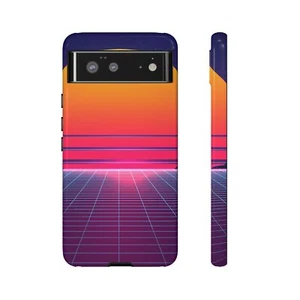 Retro Wave Tough Cases, Durable Phone Cover, Premium Double Layered, Protective - Photo 1 sur 201