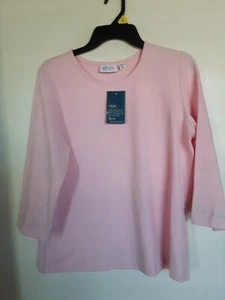 NWOT D&Co. Women Pink Long Sleeve Top Sz M - Picture 1 of 3