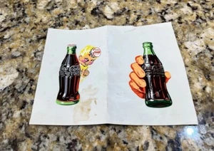 NOS Vintage Set Adesivi Coca Cola Decalcomania Insegna Sprite Ragazzo Bottiglia Mano Coca Cola Soda - Foto 1 di 19