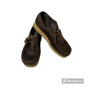 Neu Clarks Padmora Wallabee Damengröße 6,5 M Schuh Leder Chukka braun Loafer Rck - Bild 1 von 12