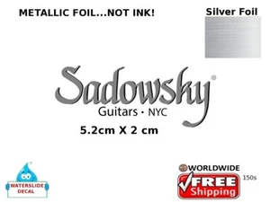 Sadowsky Gitarren Gitarre Aufkleber Folie Kopfplatte Logo Wasserrutsche Restauration 150er - Bild 1 von 1